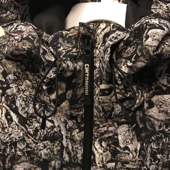 Cintamani white camo zip up hooded winter jacket medium - Picture 4 of 11